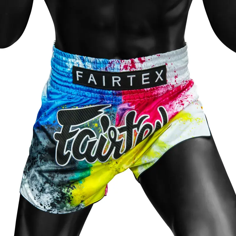 Fairtex Acid Jazz Muay Thai Fight Shorts - White 2