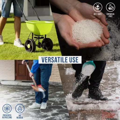 White Deicing Rock Salt Grit Winter Snow Ice Driveways Road Gritting, not for Flavor 5