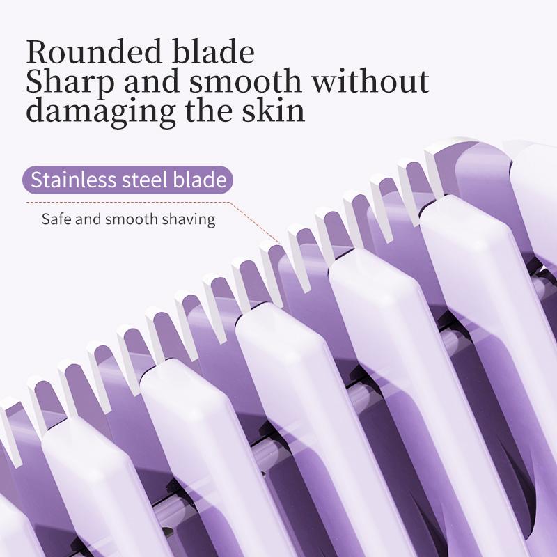 Double headed private hair shaver for women, comfortable electric hair removal knife, waterproof, full body private hair shaver, no black spot armpit hair removal device, a must-have tool for both men and women 5