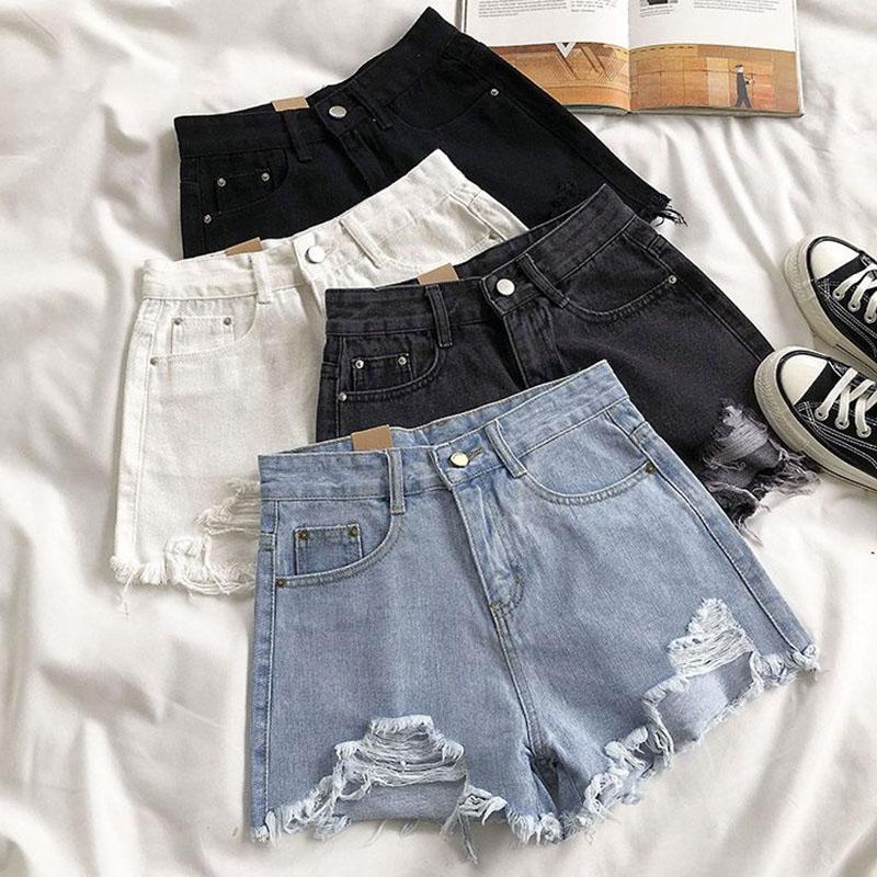 High waisted shorts korean fashion best sale