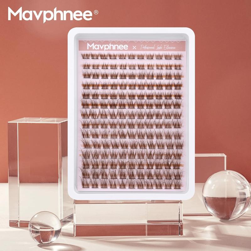 Natural Brown Lash Extensions Wispy Eyelash 168 Pcs C Curled Synthetic Mascara Pack for Everyday Wear - Eyelashes Extensions, Cosmetic  Daily Makeup Eyelash Extension 7