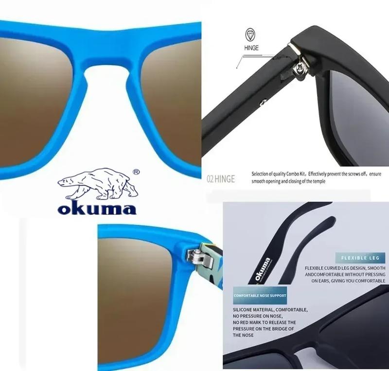 Product Introduction of Okuma Polarized Sunglasses – UV400 Protection for Men & Women, Ideal for Hunting, Fishing & Driving 55