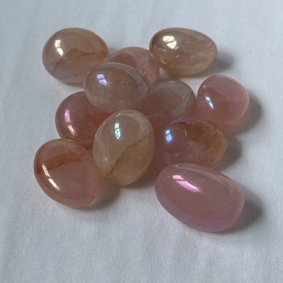 Angel aura Rose Quartz tumble