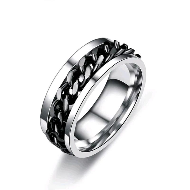 Chain Anxiety Fidget Spinning Ring is a unique and trendy piece of jewellery perfect for Anyone Who Need To Release Negative Energy 7