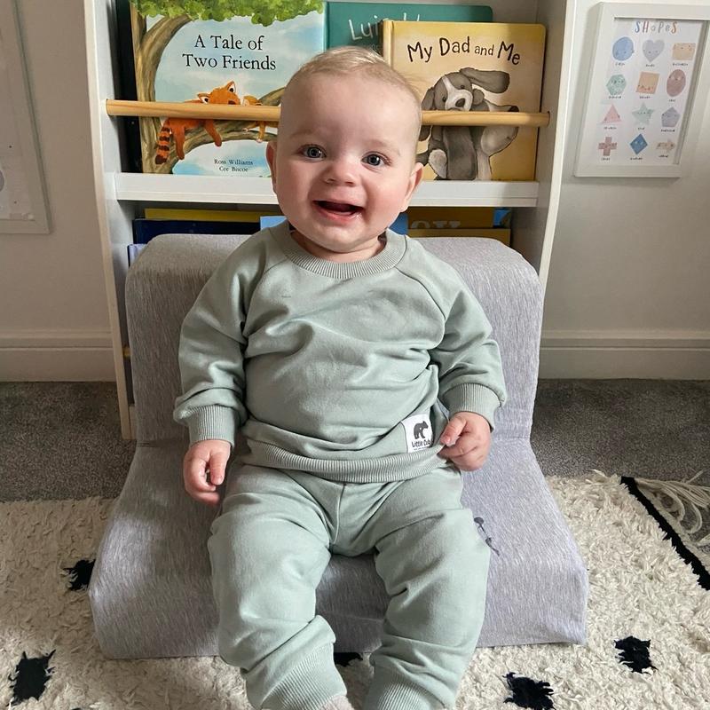 Mint Girls Boys Organic Cotton tracksuit Little Cub 3