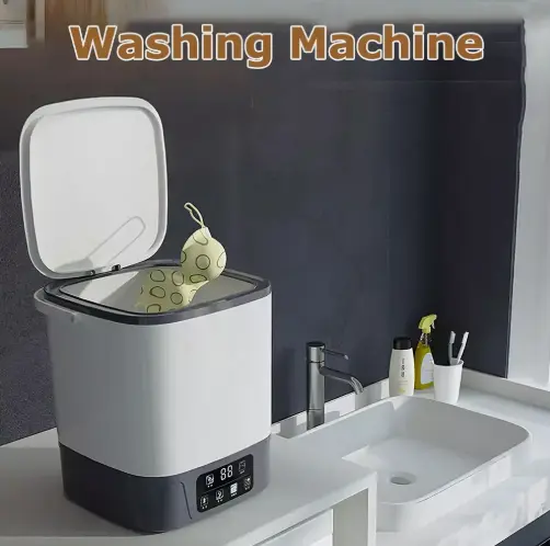 Automatic Clothes Washing Machine Water-Saving Clothes Washer for Home Bathroom 4