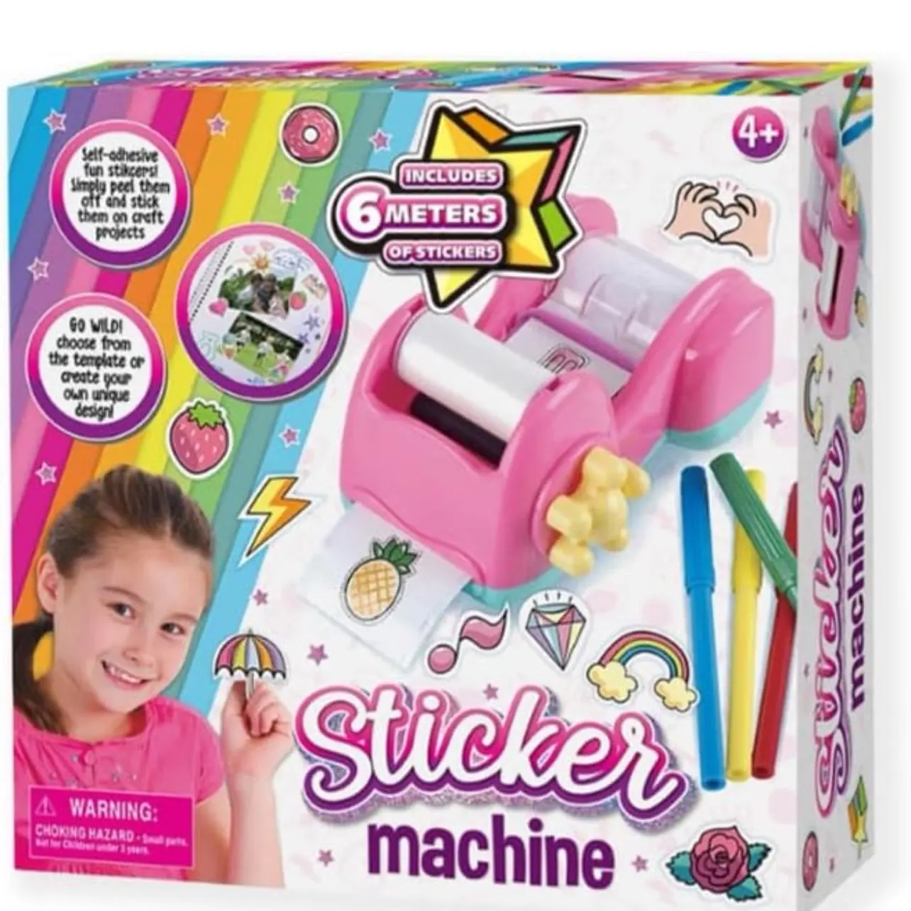 Create Your Own Unique Self Adhesive Fun Stickers with Sticker Maker Machine for Kids Age 4+
