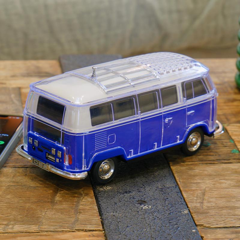 VW Camper Bluetooth Retro Speaker & FM Radio Portable Vintage Mp3 Audio 1