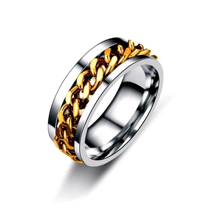 Chain Anxiety Fidget Spinning Ring is a unique and trendy piece of jewellery perfect for Anyone Who Need To Release Negative Energy 8