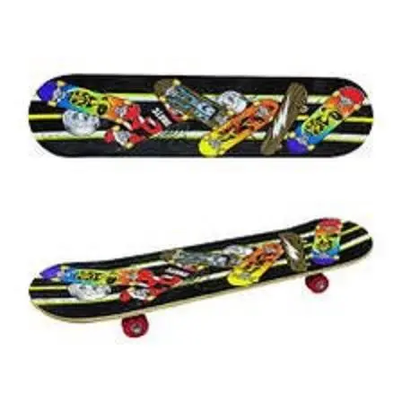 Graffiti Skateboard Wooden Complete for Adults and Kids Double Kick New WOODEN BOARD UK 3