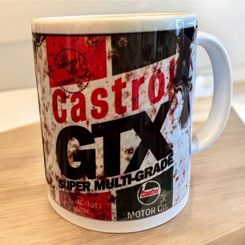 Castro Retro oil inspired Coffee or Tea Mug - Perfect for Drinking Your Favorite Beverages - Drinkware, Tumblers Ceramic Stylish Washable Reuse Reusable Cup 3