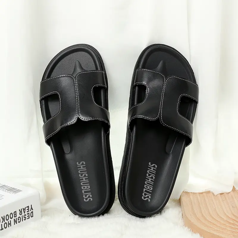 SHUSHUBLISS New summer a stirrup women's slippers comfortable versatile casual fashion women's sandals summer open-toe slippers 5