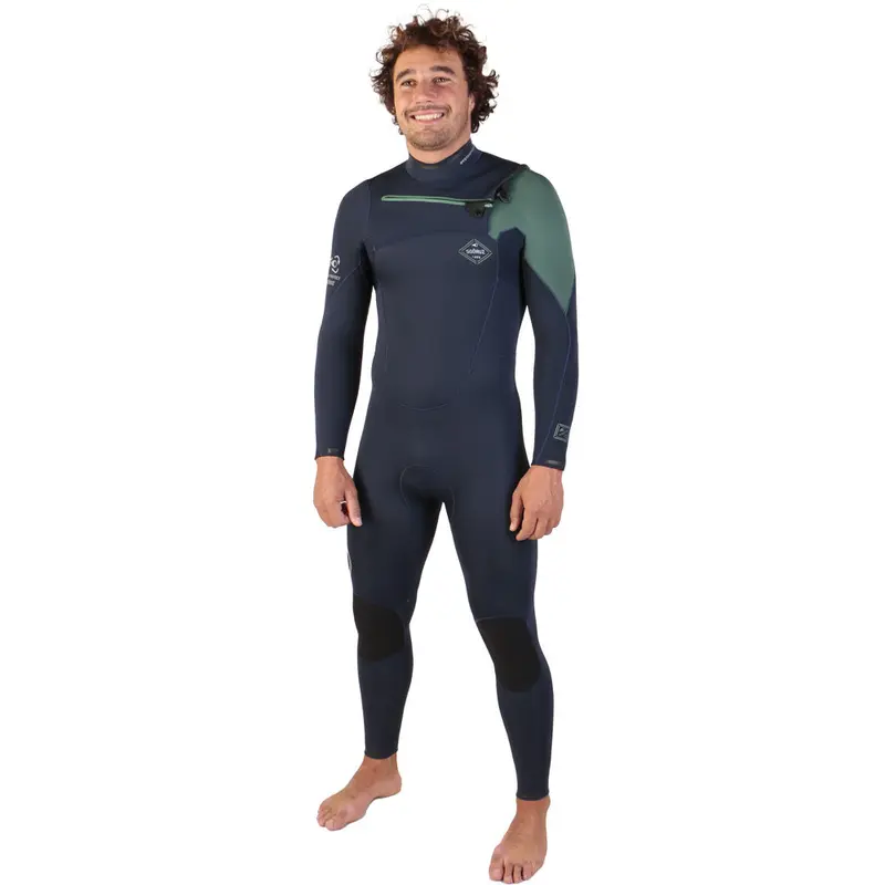 Sooruz FIGHTER 5/4/3 Fullsuit Chest Zip Wetsuit (Navy) 2