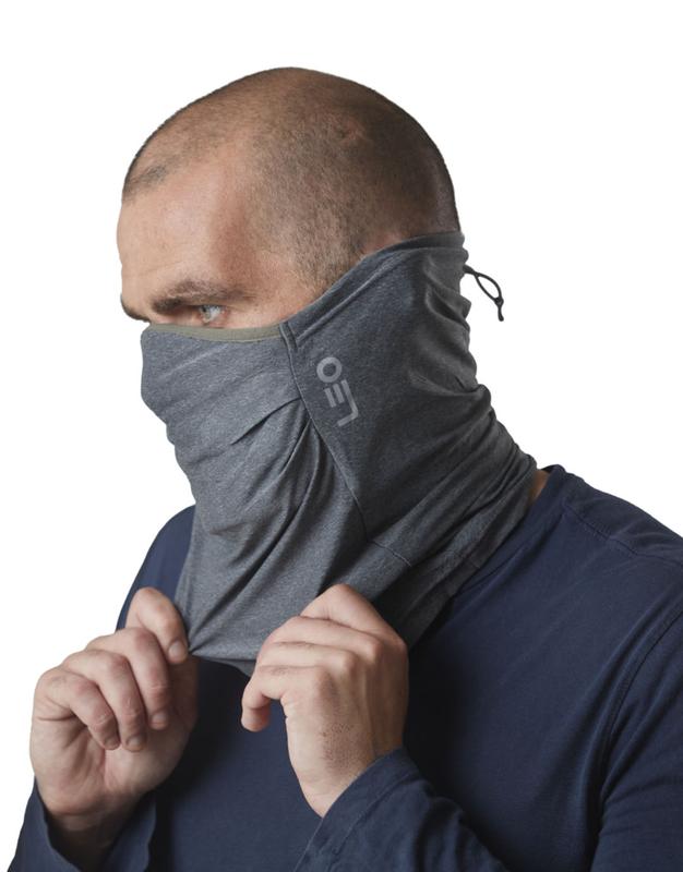 Leo Viroblock® Recycled 3-Layer Grey Snood 2
