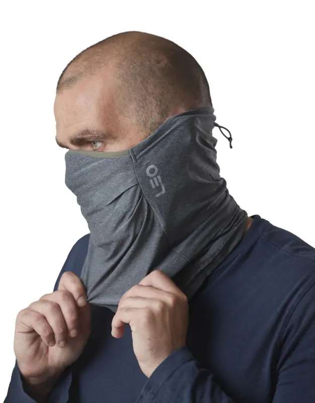 Leo Viroblock® Recycled 3-Layer Grey Snood 2