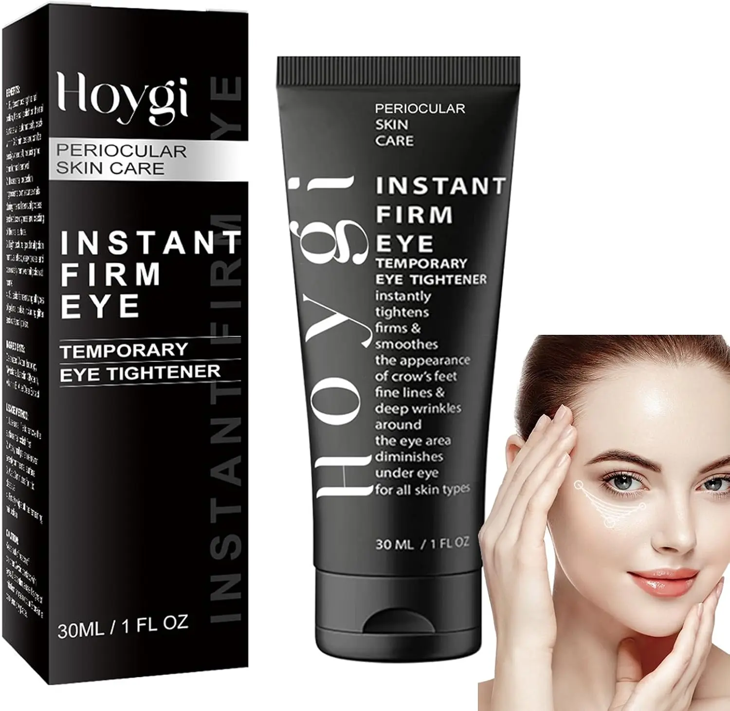 Instant Firm Eye Tightener, Eye Bag Cream, Instant Firm Eye Cream for Dark Circles and Reduce Puffiness, Fade Fine Lines, Tightens & Smoothes Fine Lines