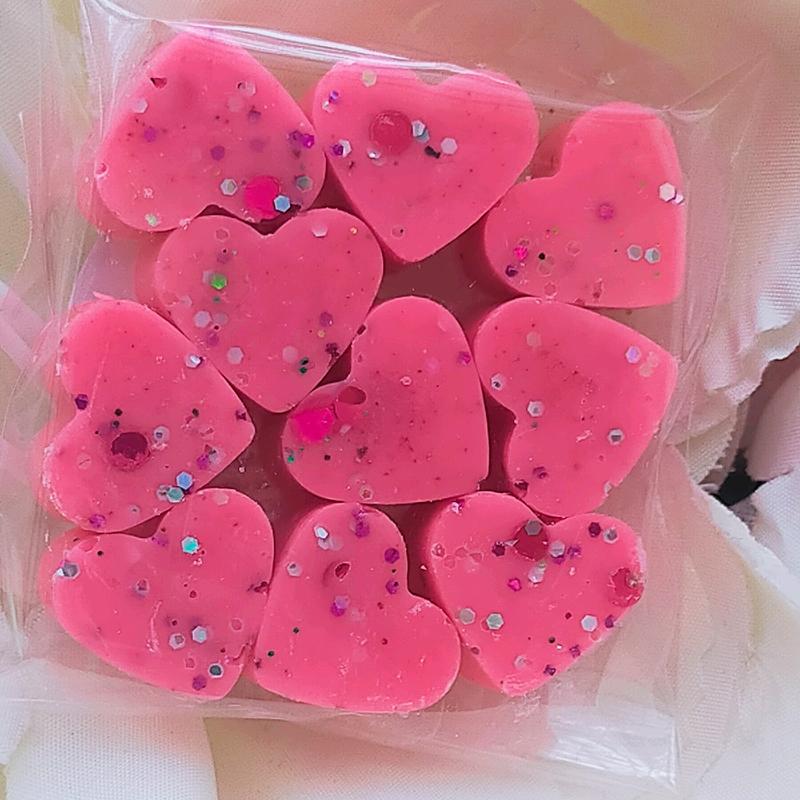 10pk Mini Hearts Scented Wax Melts Pack - Various Aroma Fragrance Room Freshener, Long-lasting Scent 4