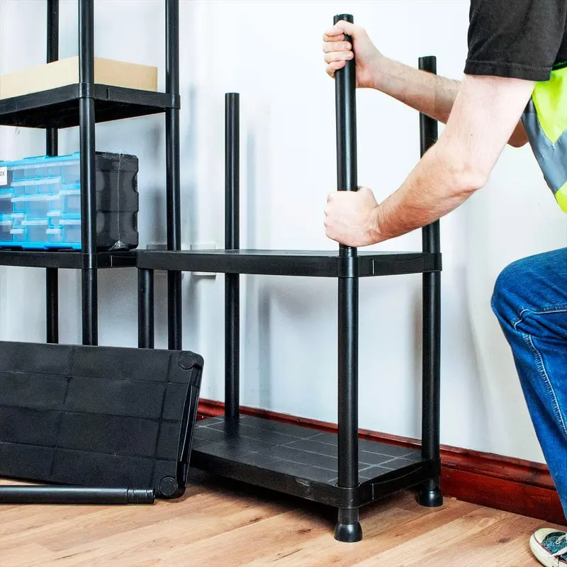 Shelving Plastic Storage Unit for Garage Warehouse Sheds Racking Storage 6