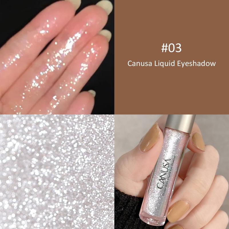 Product Introduction of Canusa Liquid Glitter Eyeshadow -  Quick-Drying for Every Face 2g/0.07 FI0z-Makeup Palette -Blend, Cosmetic 9