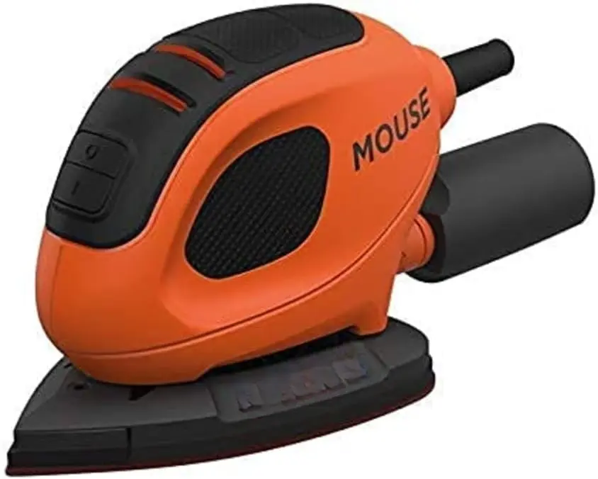 55 W Mouse Detail Sander with 10 Accessories in Soft bag, BEW230BCA-GB