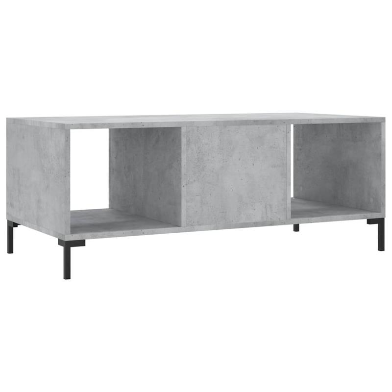 Coffee Table Concrete Grey 102x50x40 cm Engineered Wood 7