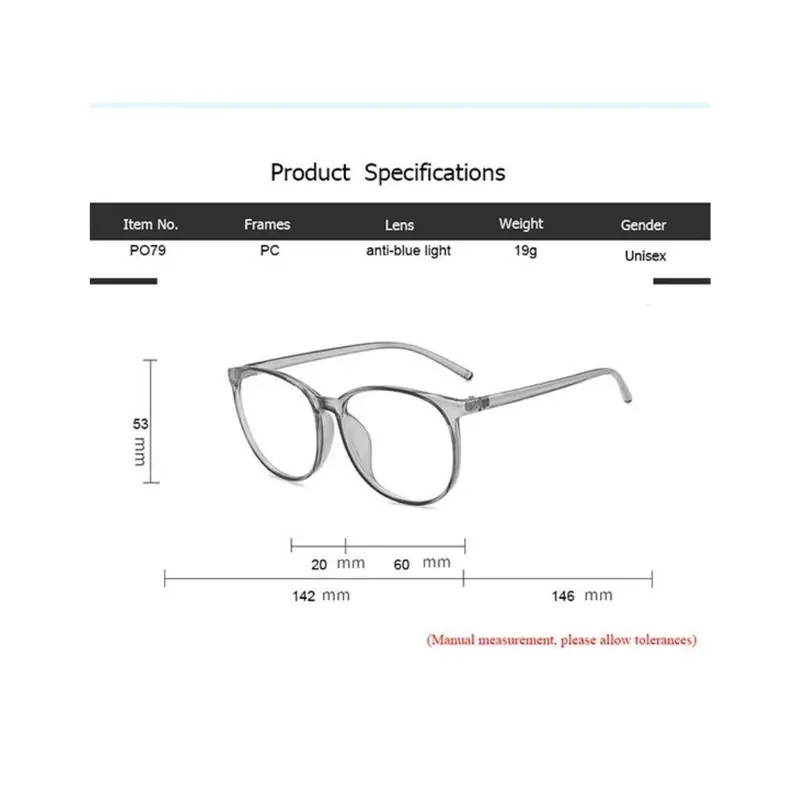 Stylish Oval Blue Light Blocking Glasses for Enhanced Gaming Experience Oversized Glasses 7