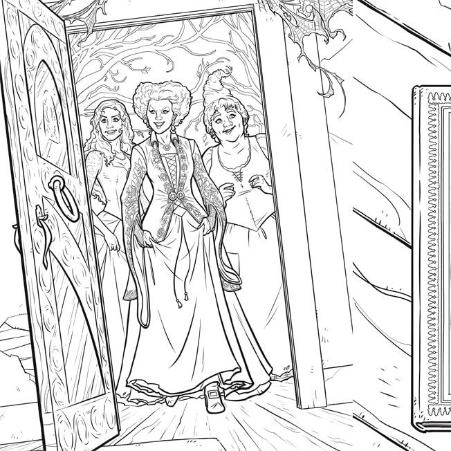 Disney Hocus Pocus Colouring Book: colour your way through Salem with the Sanderson sisters Paperback 2