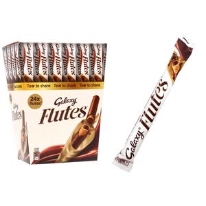 Galaxy Flutes Chocolates | Individuals/Full Case - 11.25g Halal Sweet Creamy Bonbon Dessert Snack