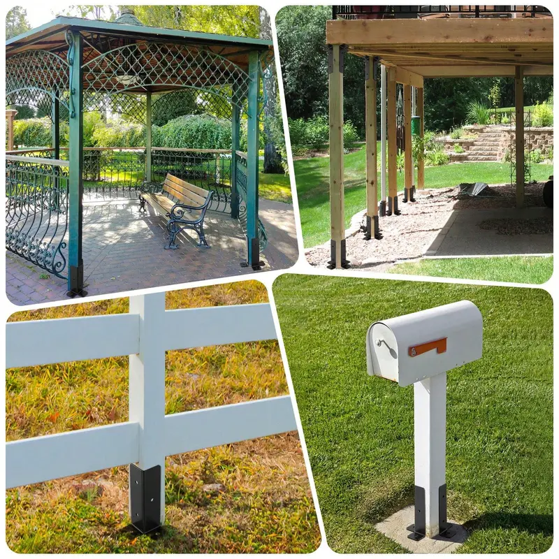 Product Introduction of Versatile 8 - Piece Deck Post Anchor Set: Perfect For Multiple Post Sizes, Heavy - Duty Repair Solution 10