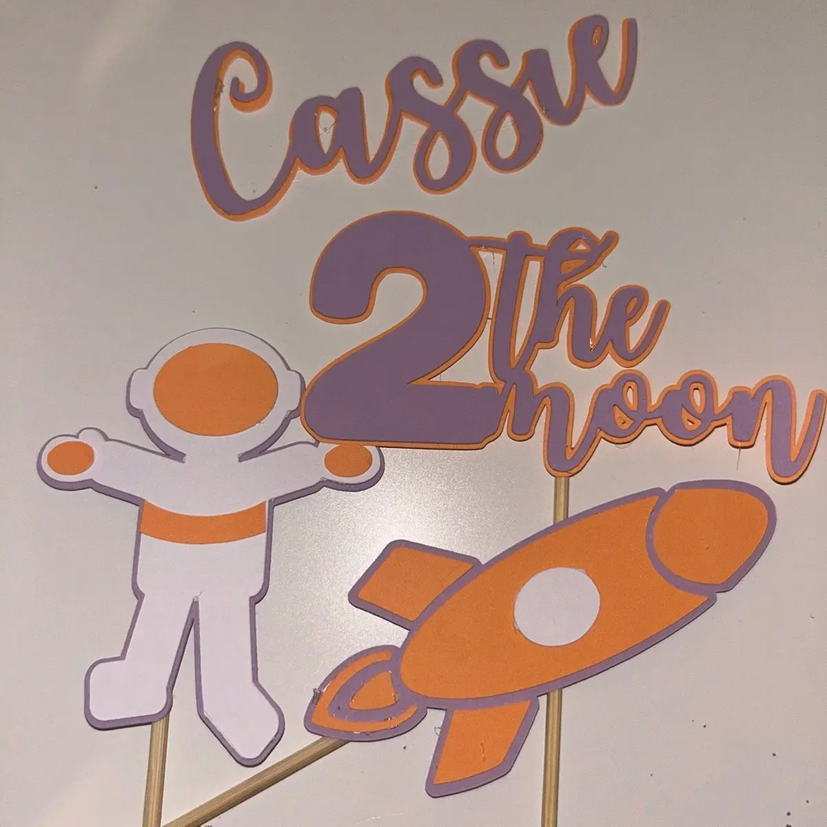 2 the moon cake topper for 2nd birthday