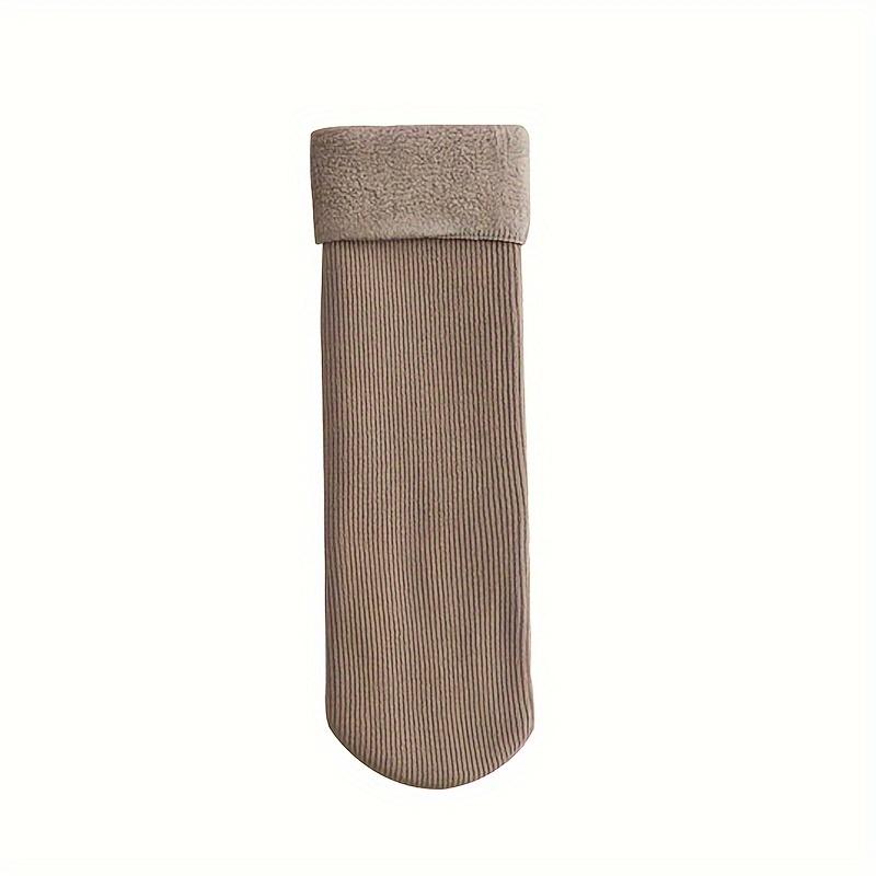 Product Introduction of 4 Pairs Soft Thermal Snow Socks, Casual & Warm Cozy Fleece Lined Winter Floor Socks, Women's Stockings & Hosiery Womenswear Underwear Basic Minimalist 4
