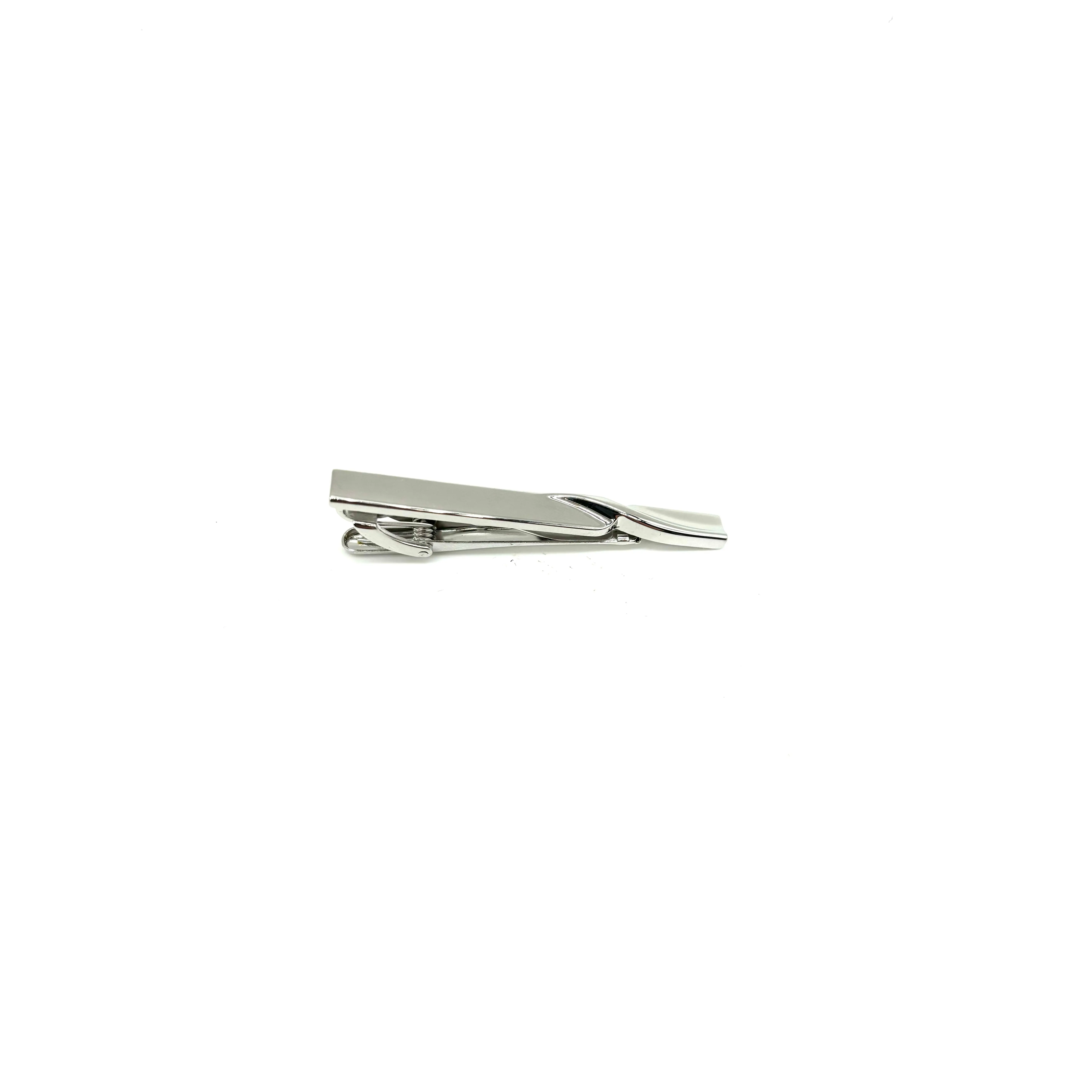 Tie Clip Twist - Silver