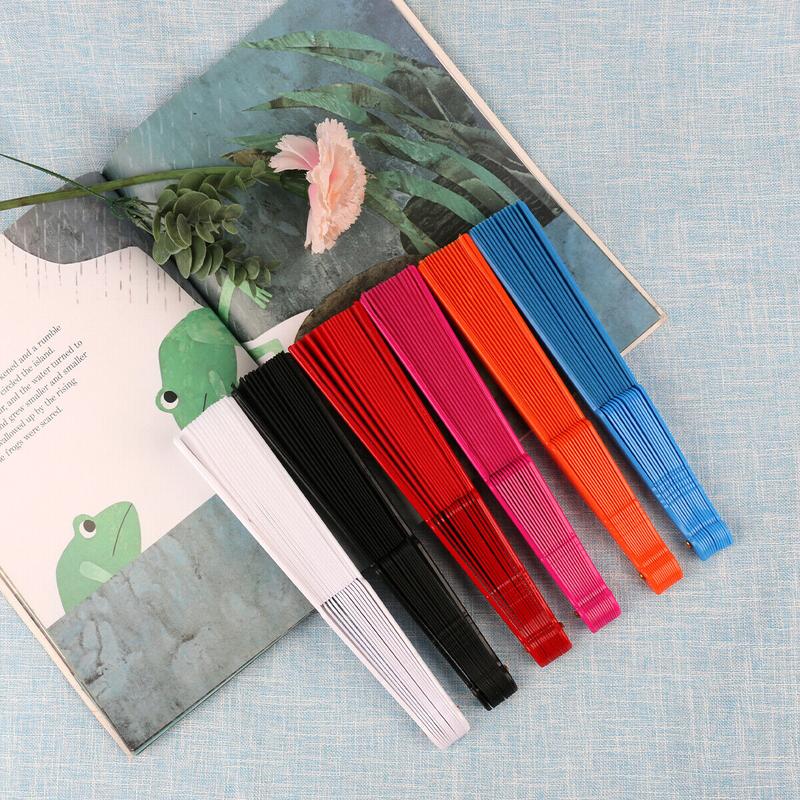 Ladies Folding Hand Held Fan Dances Fan Party Wedding Property / Foldable Chinese Japanese Vintage Colorful Fan / Summer Party Event Favor Birthday Wedding Souvenir Gift / Everyday Use Foldable Handy and Light 2