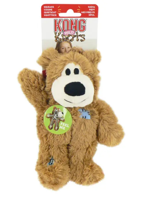 Kong Wild Knots Bears Durable Dog Toys / Cuddly Outside, Durable Strong Inside Knotted Rope Skeleton / Available 3 Colours / 4 Different Sizes 2