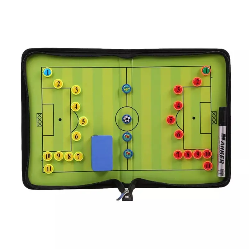Magnetic Football Tactics Board Coaching Tactic Training Board Book Folder A3 7