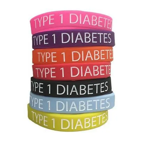Type 1 Diabetes Silicone Wristband (7 Colours)