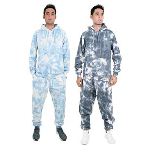 NOROZE Men's Tie Dye Fleece Tracksuit Relaxed Fit Pullover Hoodie & Jogging Pants with Elastic Waist (Available to Buy Separately)