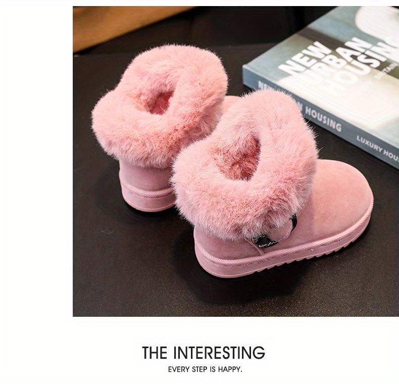 Product Introduction of Girls snow boots - Festive Winter Snow Boots - Soft Faux Fur, Rubber Soles, Cute Designs - Fall and Winter Play - Little Girls -  For Warmth, Comfort, and Style - Winter Wonderland Adventures Await 12
