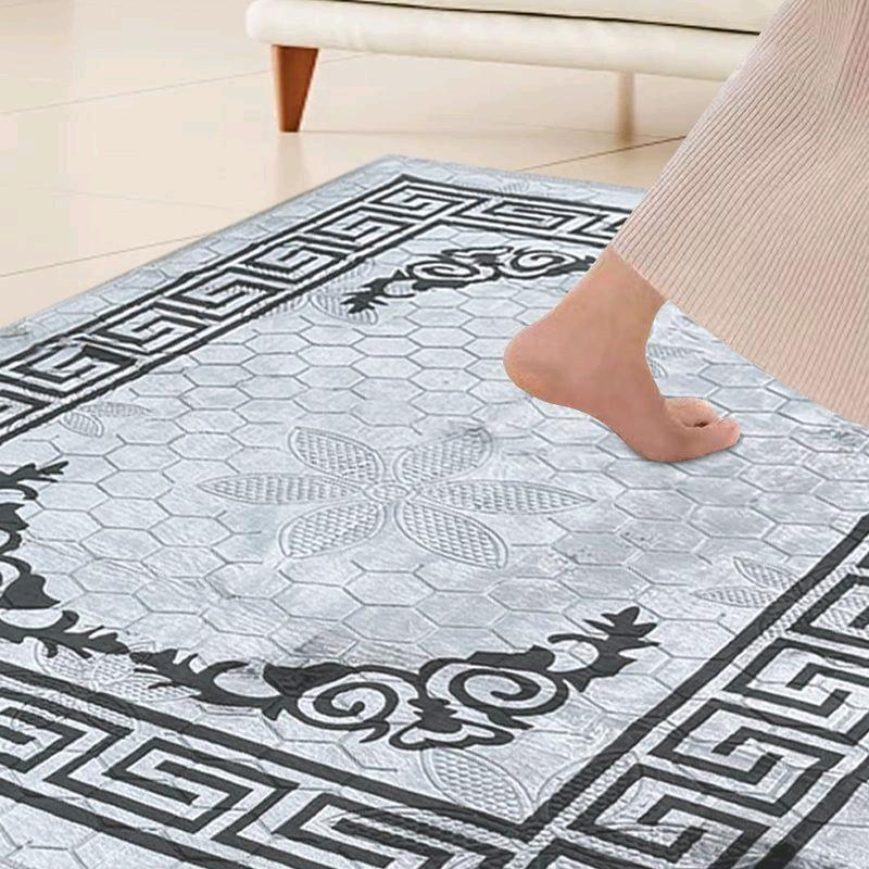 New Greek Style Rug Border Design Non Slip Machine Washable 90x190cm 160x230cm 6