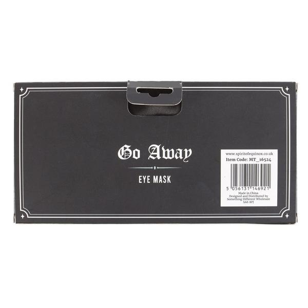 Go Away Gothic Satin Sleep Mask 4