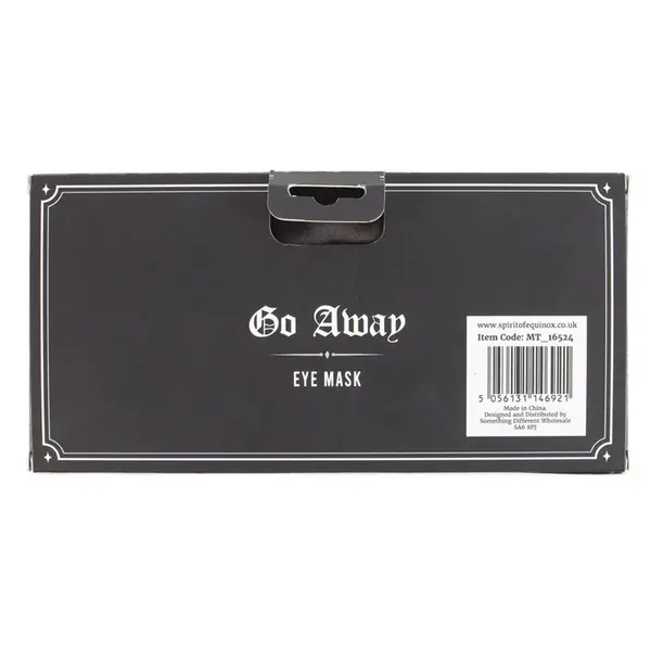 Go Away Gothic Satin Sleep Mask 4