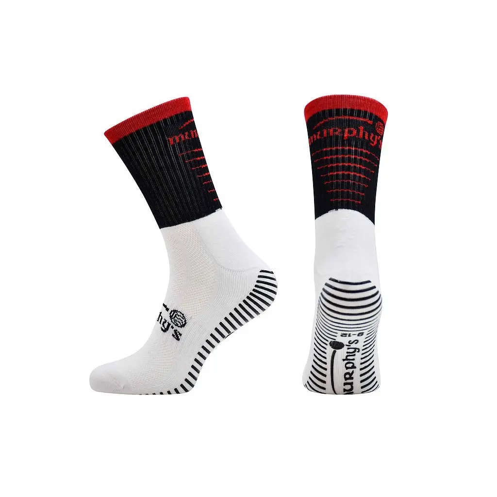 Murphy’s Pro Mid Grip Socks - Black & Red