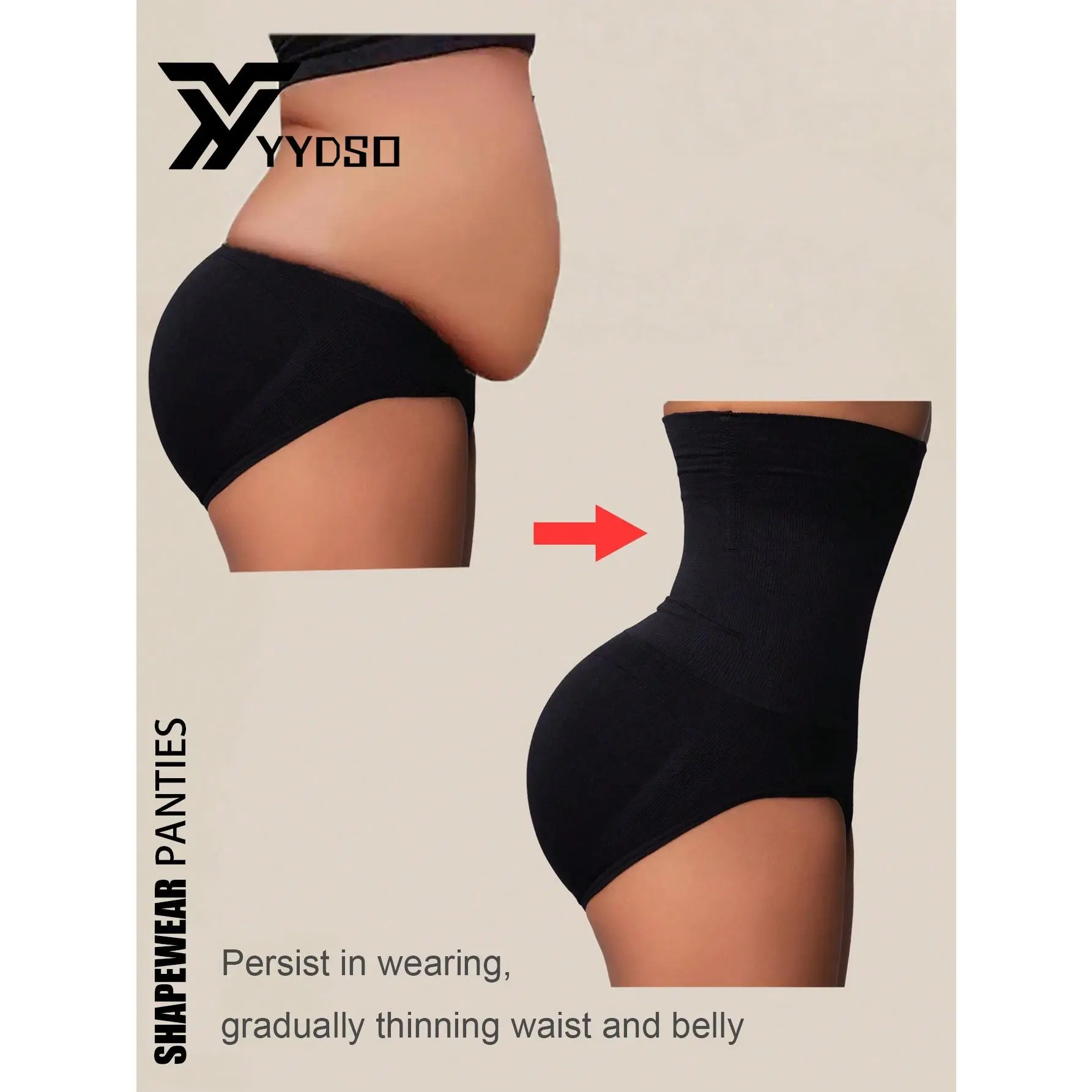 2025 New 1 Pc Seamless High Waist Shaping Panties Slimming Tummy Control Waist Trainer Body Shaper Shapewear For Women Underwear Women's Underwear Sheath Flat Belly Woman Lingerie Briefs Butt LifterMother's Day Gift.Good gift choice