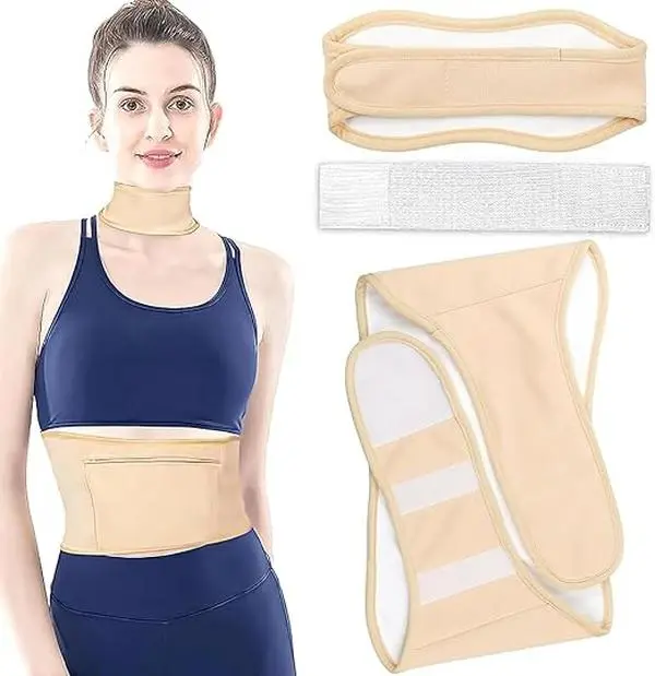 Reusable Castor Oil Pack Wrap Kit, Comfort Essential Oil Pack Neck, Castor Oil Wrap for Waist and Neck, Adjustable and Oil Leak-Proof, Body Care Tool, Valentin's Day Gift Skincare Soothing Luxury
