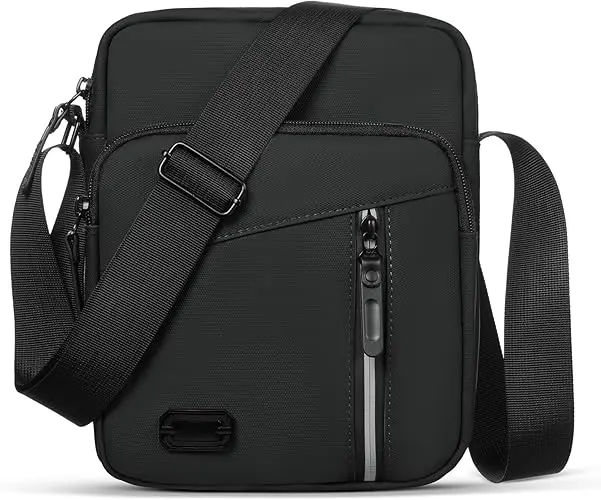 Men's Shoulder Bag - Lightweight Crossbody Bag with Multiple Pockets for Daily Use