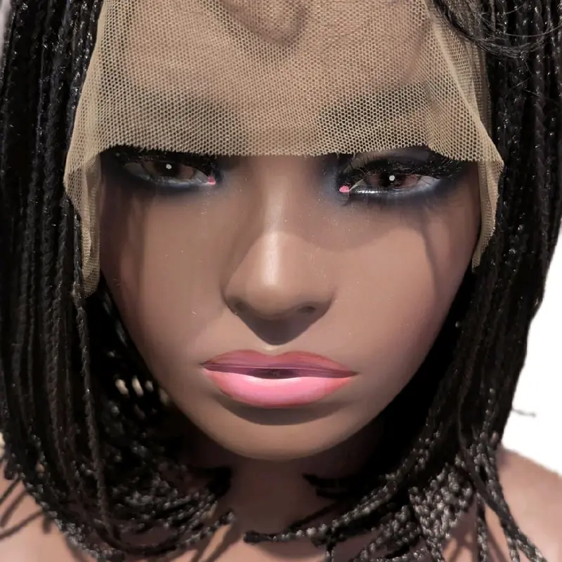 Braided Bob Chrochet Lace Wig - Synthetic Lace Front Wig 2