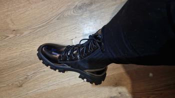 Product Review of Ladies Women's Low Block Heel Lace Up Mid Calf Winter Ankle Boots Biker Shoe SIZE from L**e C**t 🇹** 🧿** 1