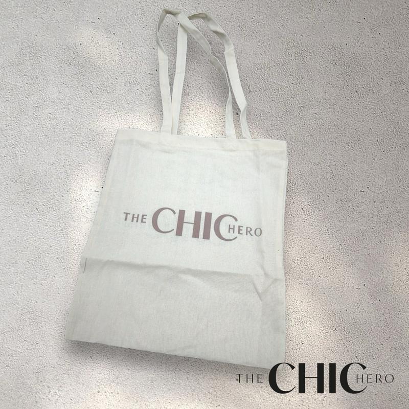 ChicHero Environment-Friendly Reusable Cotton Shoulder Flat Tote Bag 1