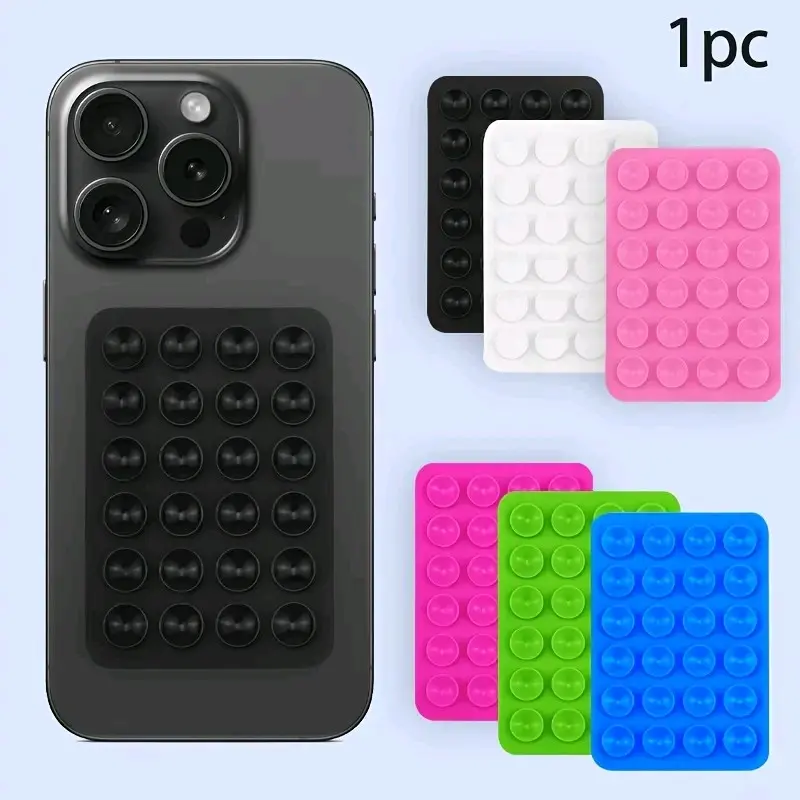 Mixed Color Smartphone Stick on suction, Phone Case Mount, sticky phone grip, Durable Suction Cup Silicone Accessories phonegadget,suction phone holder,phone sticky grip, Phone stick on suction, phone holder, silicone mount phone,teen gifts, Protective