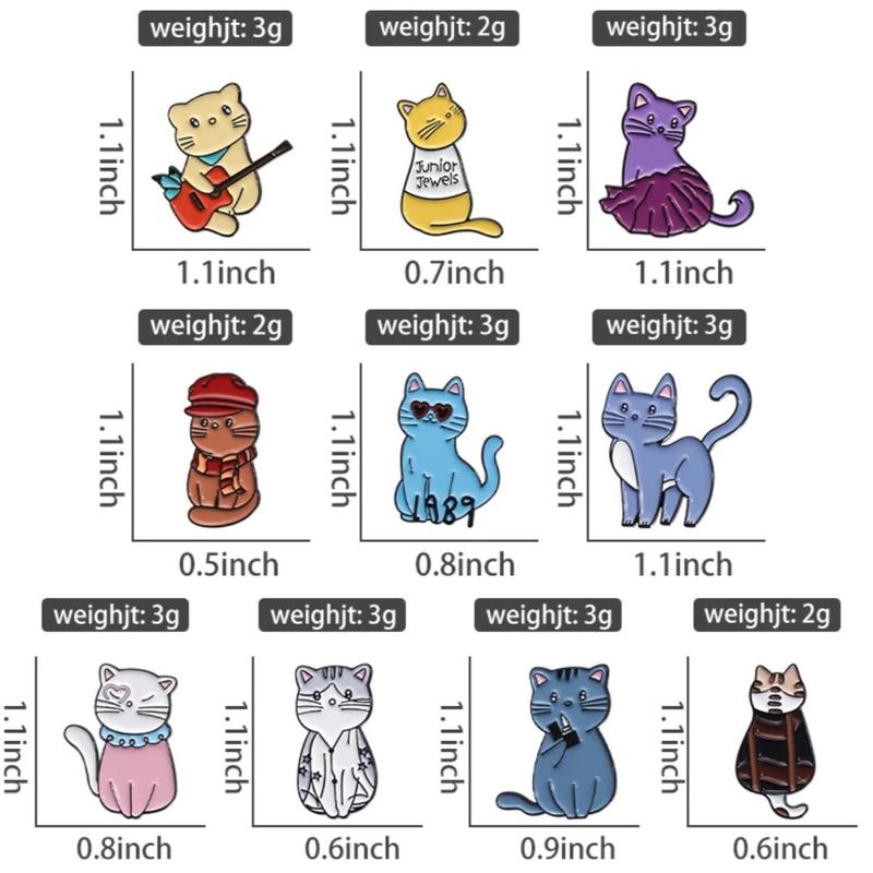 Taylor Swift Pop Artist Inspired “Eras as Cats!” Pin Badge Brooches 5